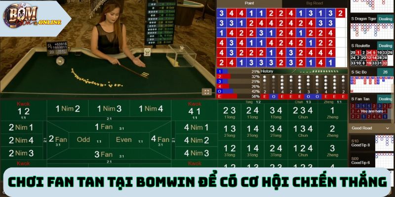 Chơi Fan Tan tại Bomwin để có cơ hội chiến thắng