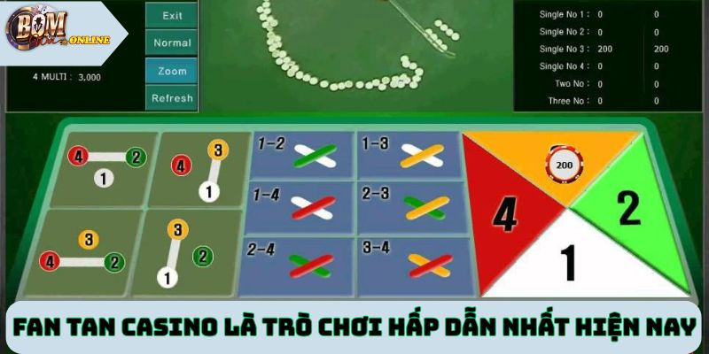 Fan Tan Casino là trò chơi hấp dẫn nhất hiện nay tại Bomwin