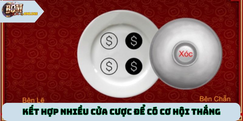 Kết hợp nhiều cửa cược để có cơ hội thắng khi chơi xóc đĩa