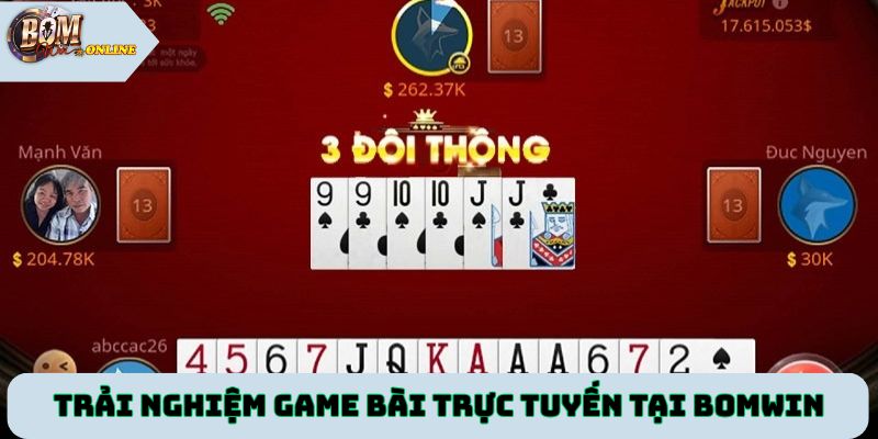 Trải nghiệm game bài trực tuyến uy tín tại cổng game Bomwin
