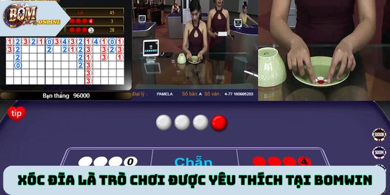 Xóc đĩa là trò chơi được yêu thích tại cổng game Bomwin