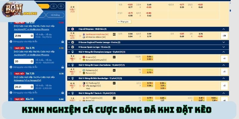 Kinh nghiệm cá cược bóng đá khi đặt kèo
