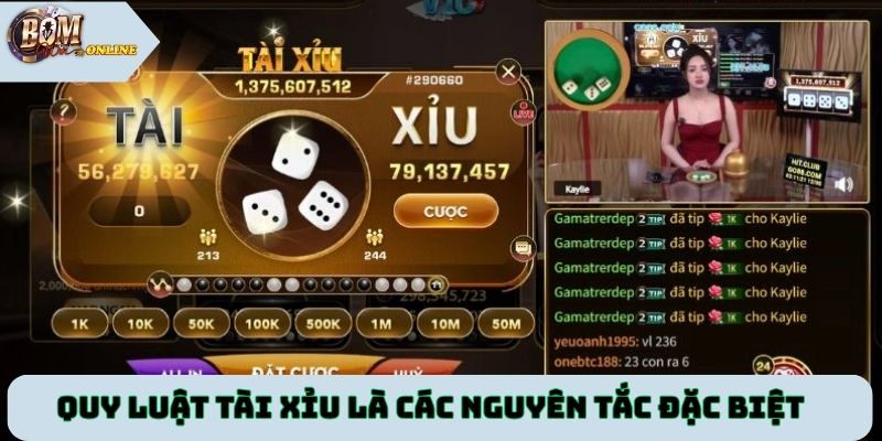 Quy luật tài xỉu là các nguyên tắc đặc biệt