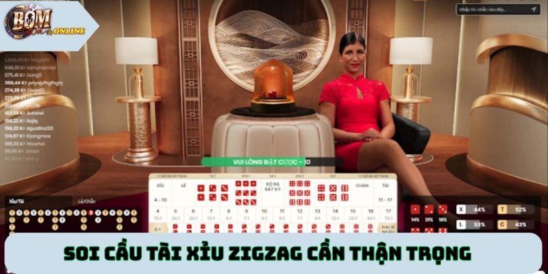 Soi cầu tài xỉu zigzag cần thận trọng